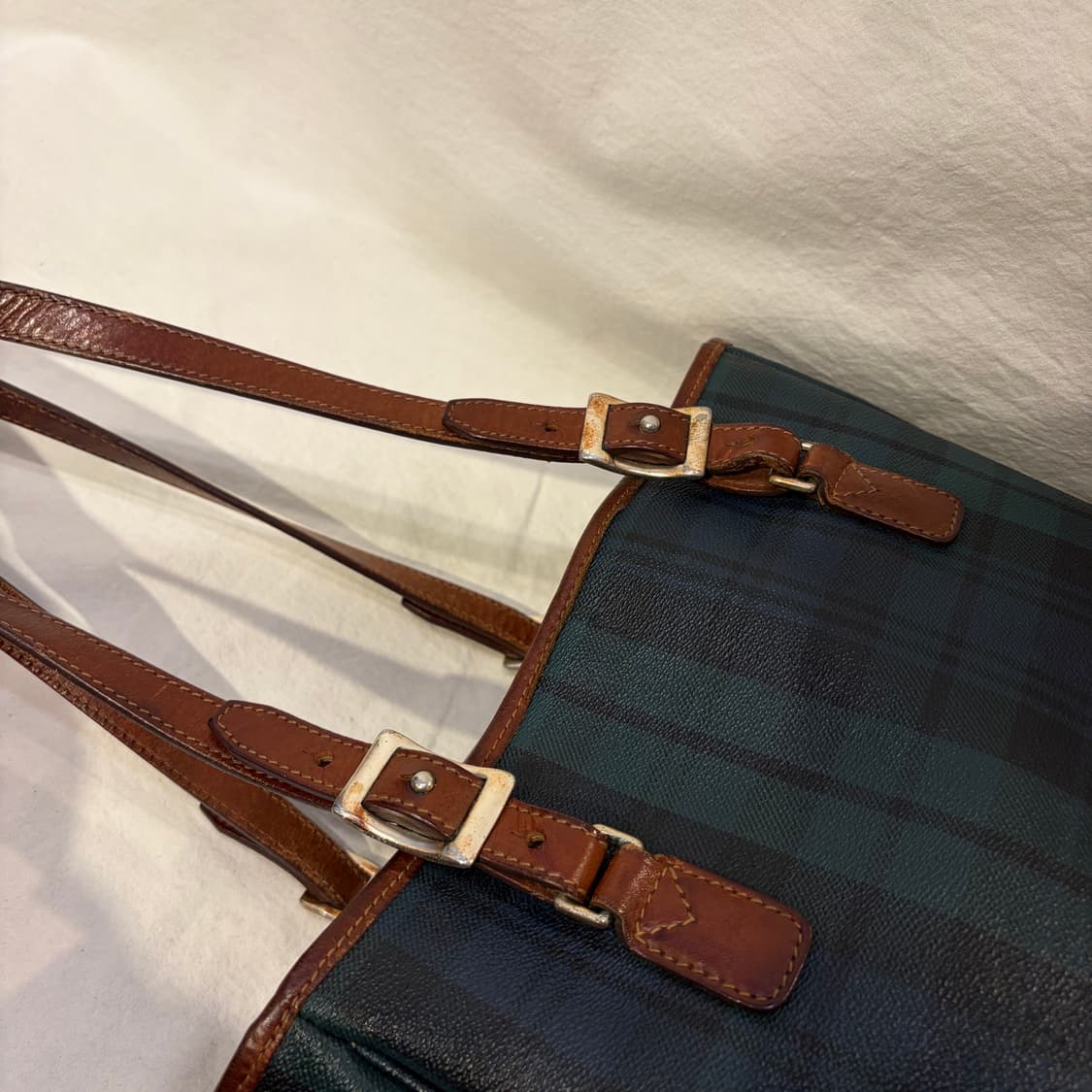 폴로 랄프로렌 타탄 체크 숄더백 가방 상품이미지5