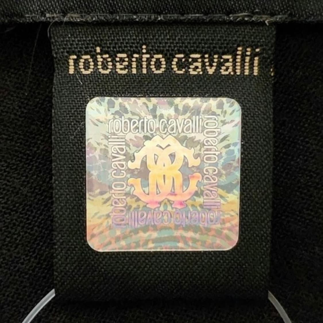 로베르토 카발리 블랙 캐시미어 블렌드 실크 블라우스 상품이미지7