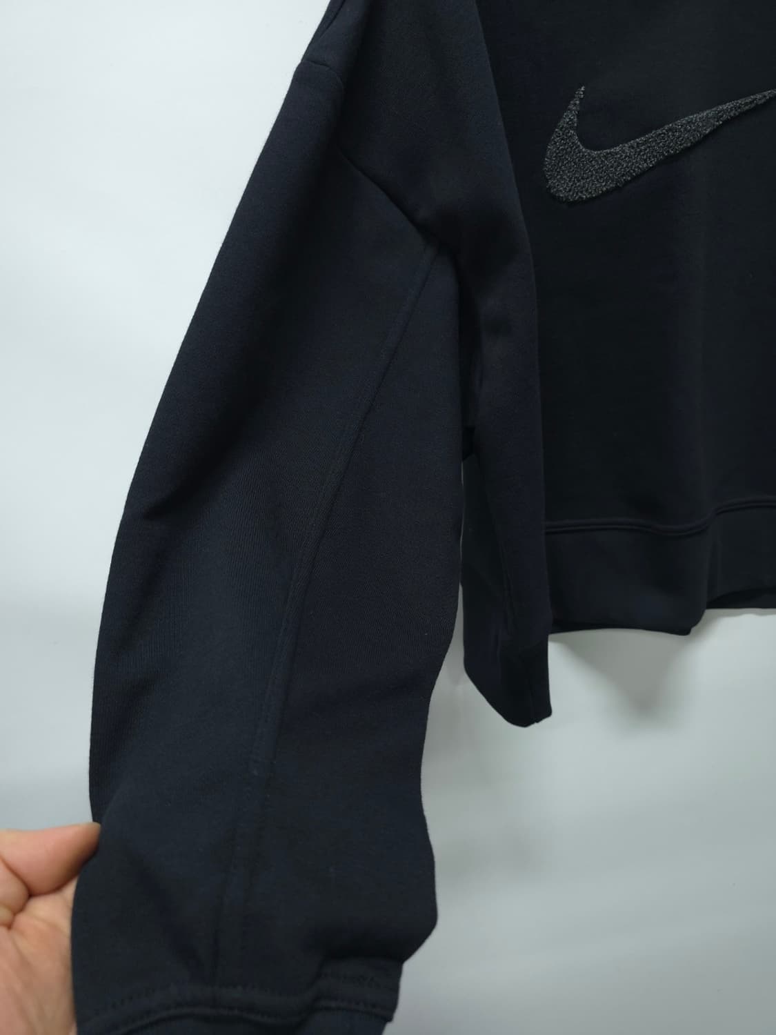 나이키 여성 부클로고 스우시 크롭 맨투맨 (66~66반) 상품이미지8