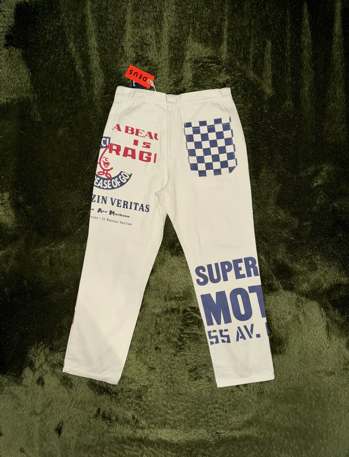 [32] 데우스 엑스 마키나 프레자일 프린팅 코튼 워크 팬츠 아이보리 상품이미지8