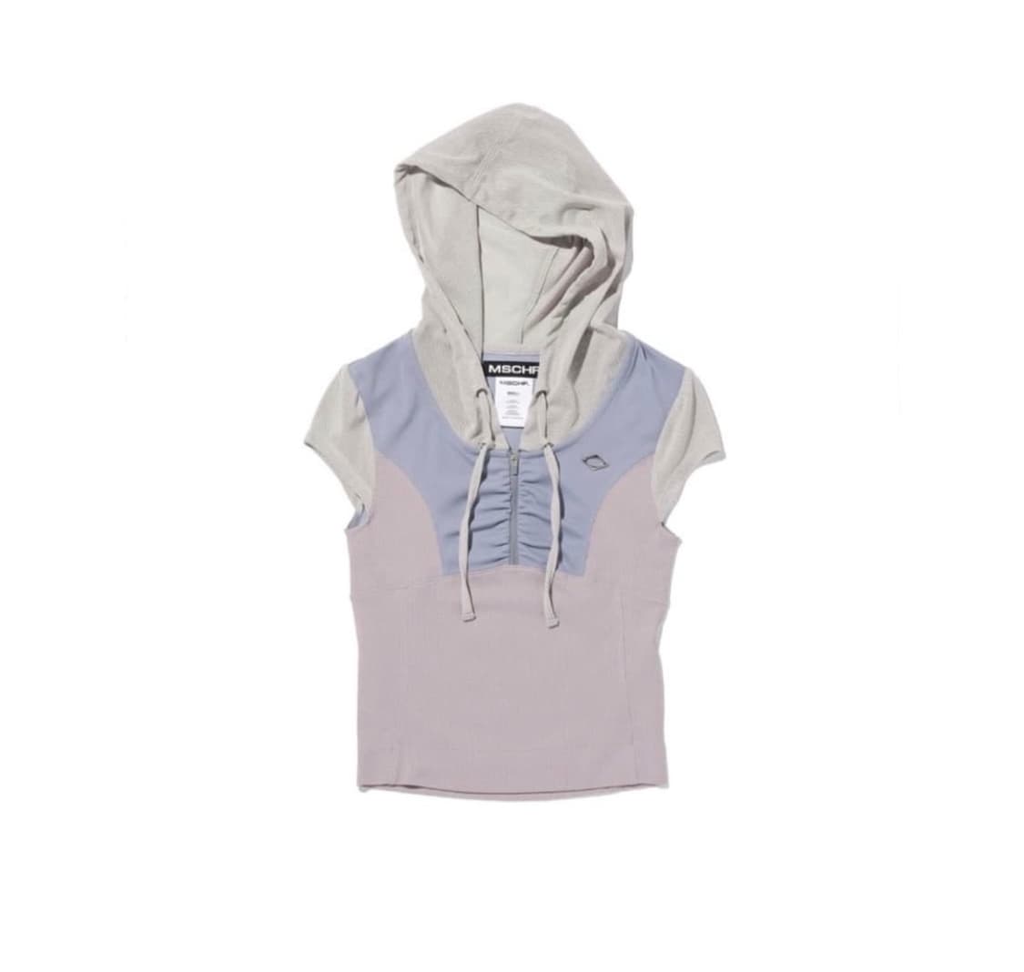 미스치프 후디트 트랙 하프 집업 반팔 상품이미지1