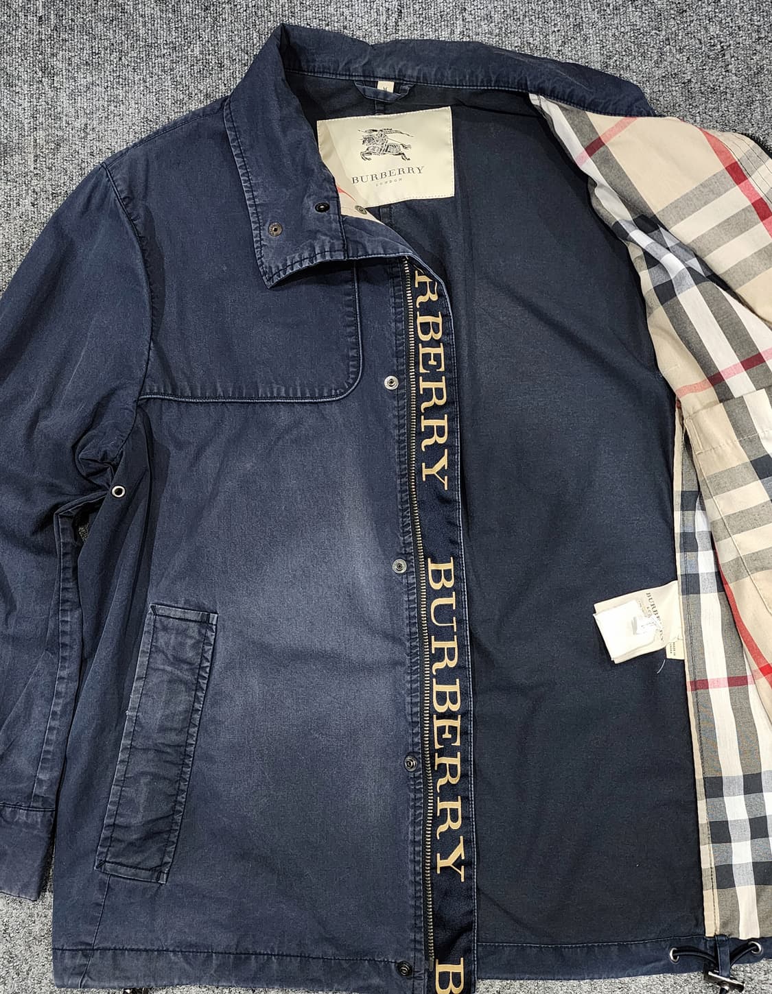 버버리 빈티지 아카이브 하이넥 자켓 M 상품이미지5