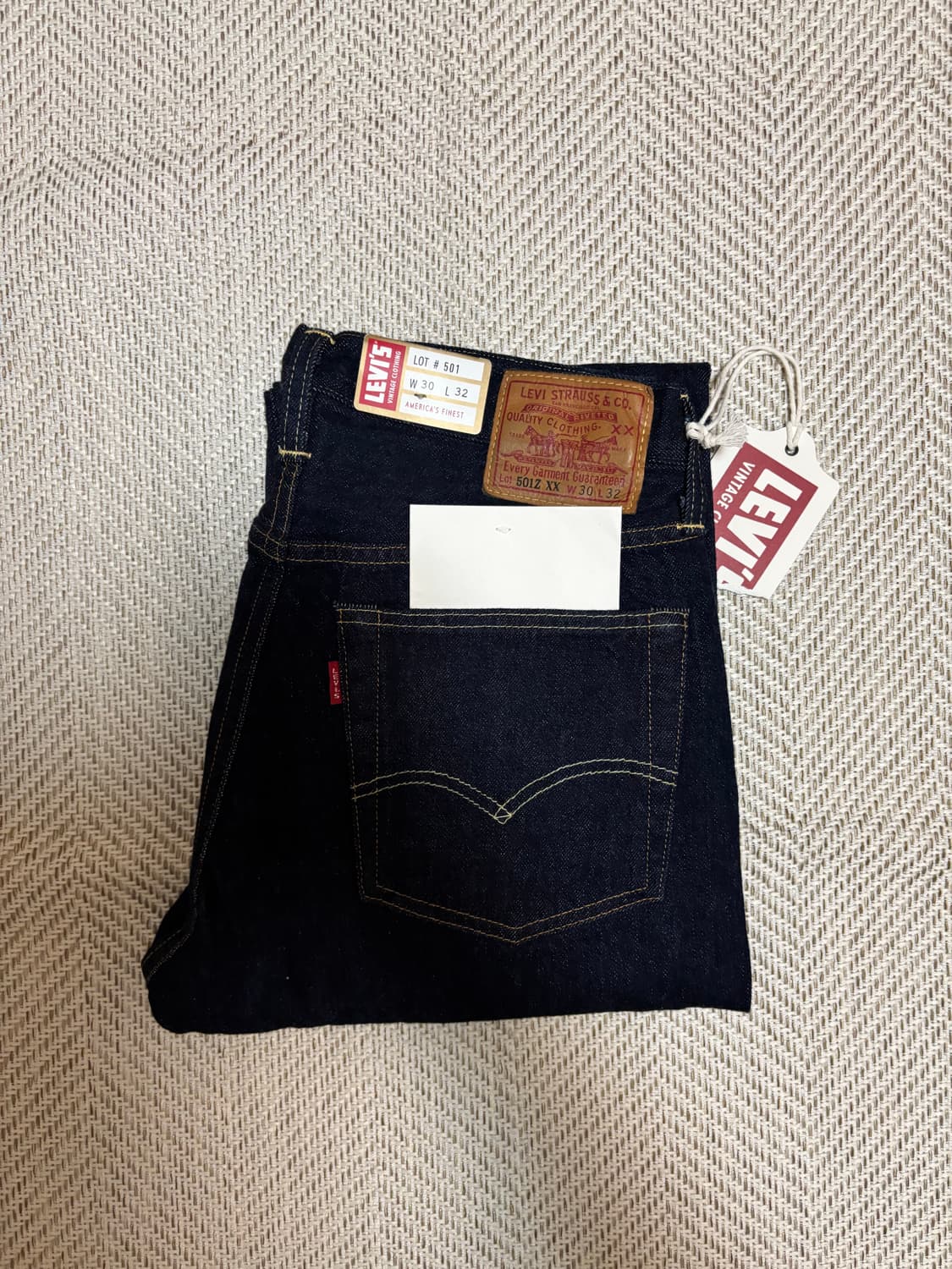 [30X32] 리바이스 LVC 1954 501Z XX 셀비지 데님 진 상품이미지1