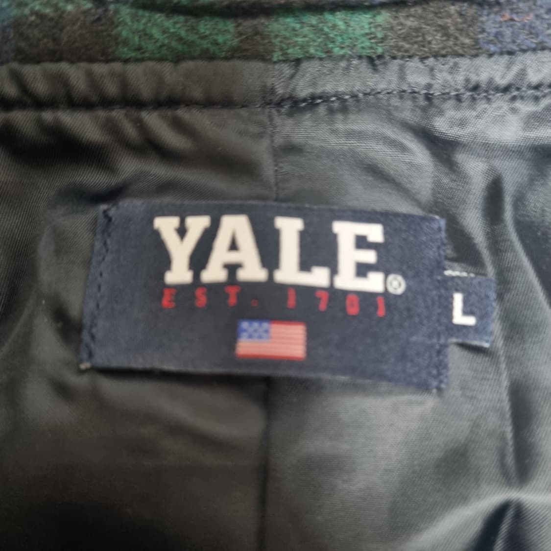 YALE 예일 울 블루종 자켓 L 상품이미지3
