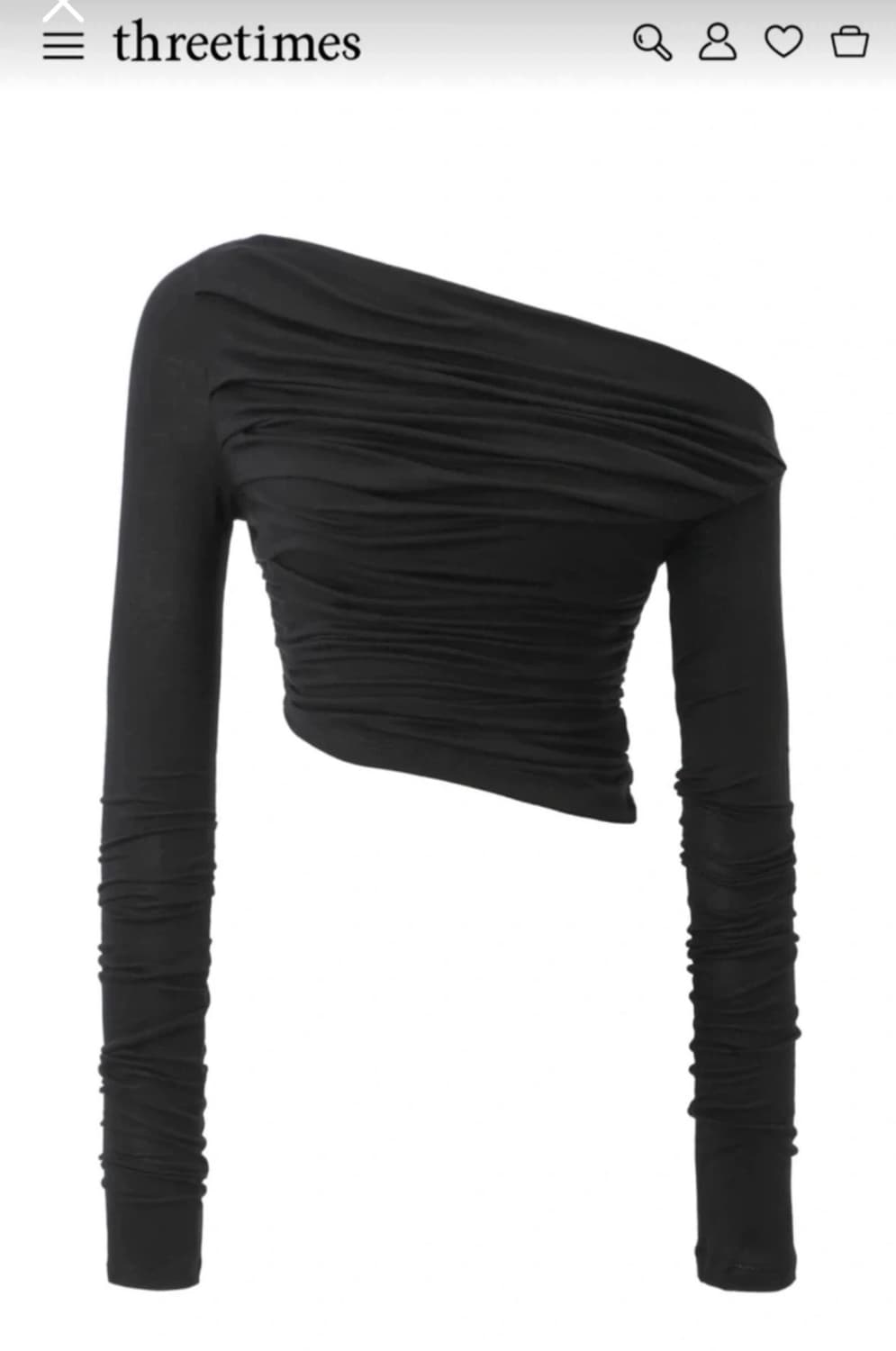 쓰리타임즈 드레이프 탑 상품이미지1