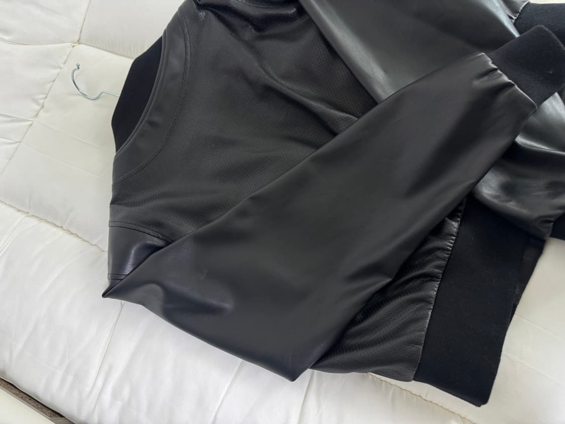 mischief 미스치프 레더 봄버 자켓 상품이미지3