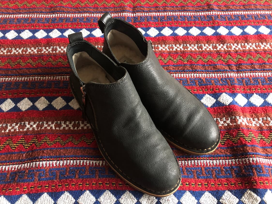 어그 블랙레더 앵클부츠 245 상품이미지1