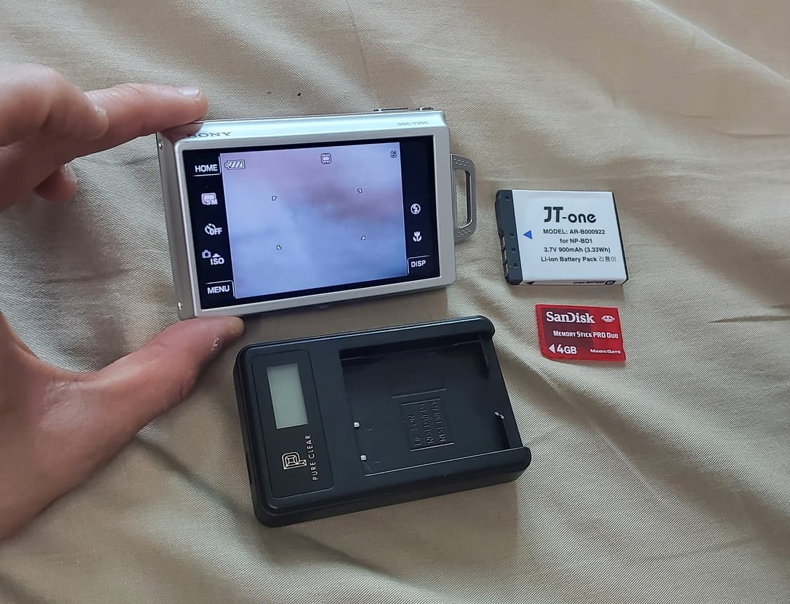 풀구성 소니 사이버샷 T200 SONY DSC-T200 슬라이드 실버디카 상품이미지2