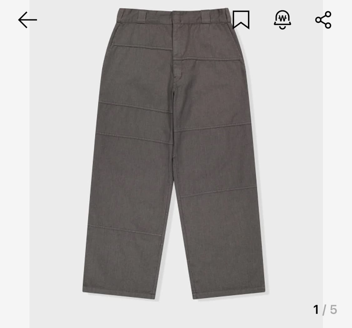 예스아이씨 디키즈 루즈핏 워크 팬츠 차콜 상품이미지1