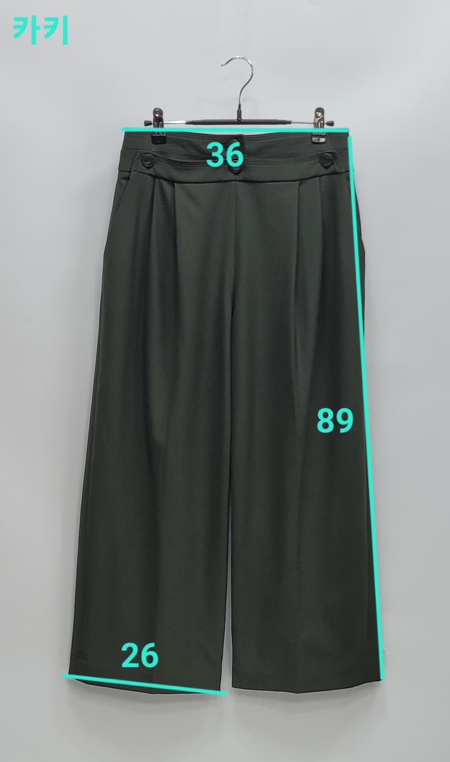 CLUB MONACO 클럽모나코 슬랙스 와이드 팬츠 / 여 67 카키
 상품이미지10