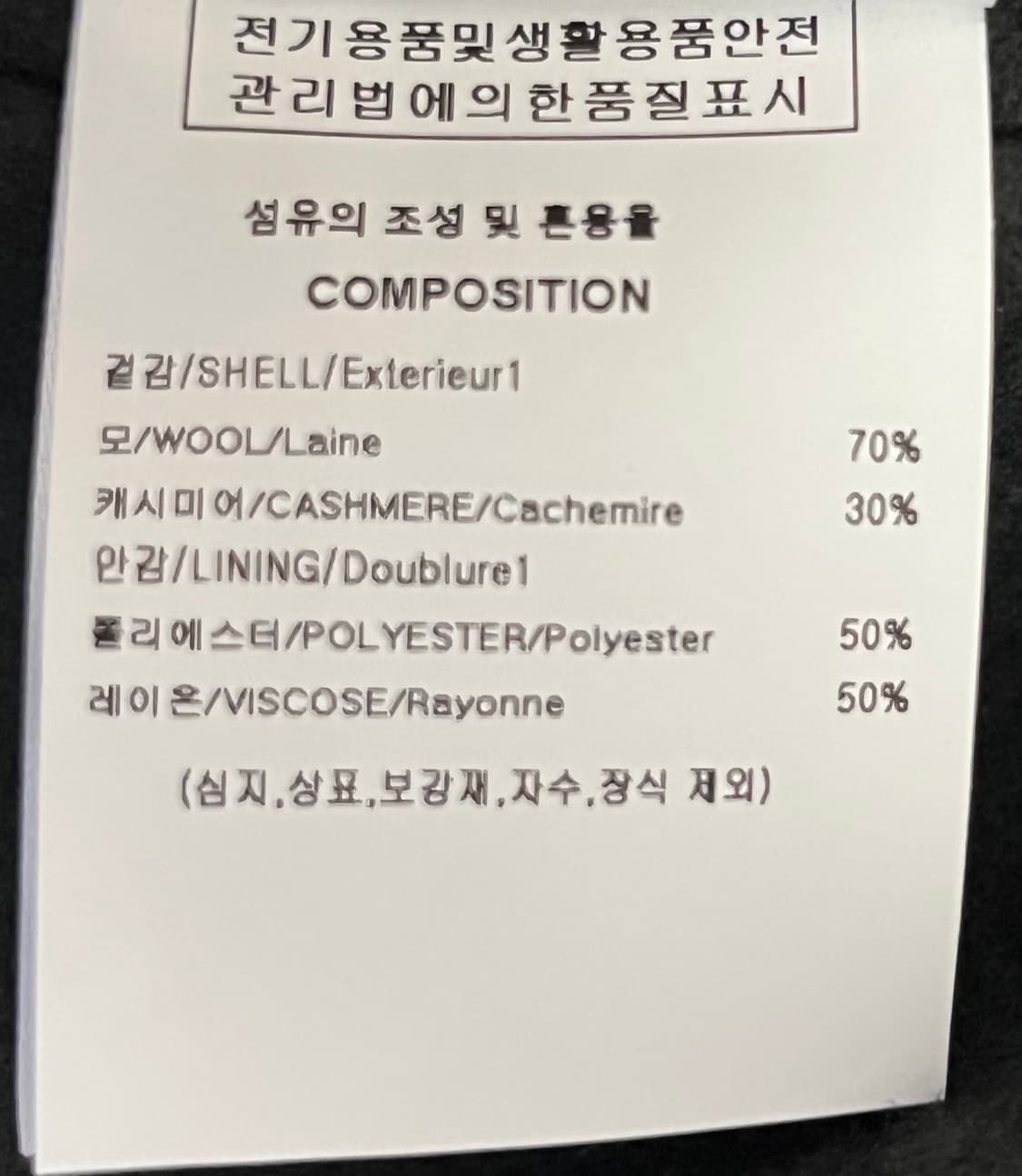 솔리드옴므 23fw 다크그레이 캐시미어 핸드메이드 코트 48사이즈 상품이미지4