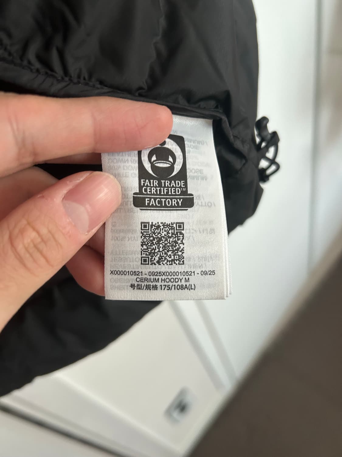 25FW 아크테릭스 세륨후디 블랙 L사이즈 상품이미지2