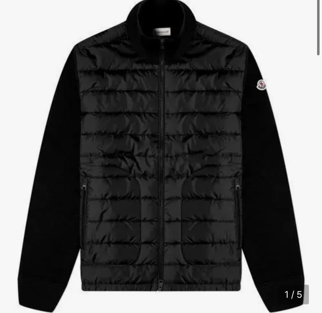 몽클레어 남성 트리콧 가디건 팝니다 블랙 M사이즈 25ss 상품이미지1