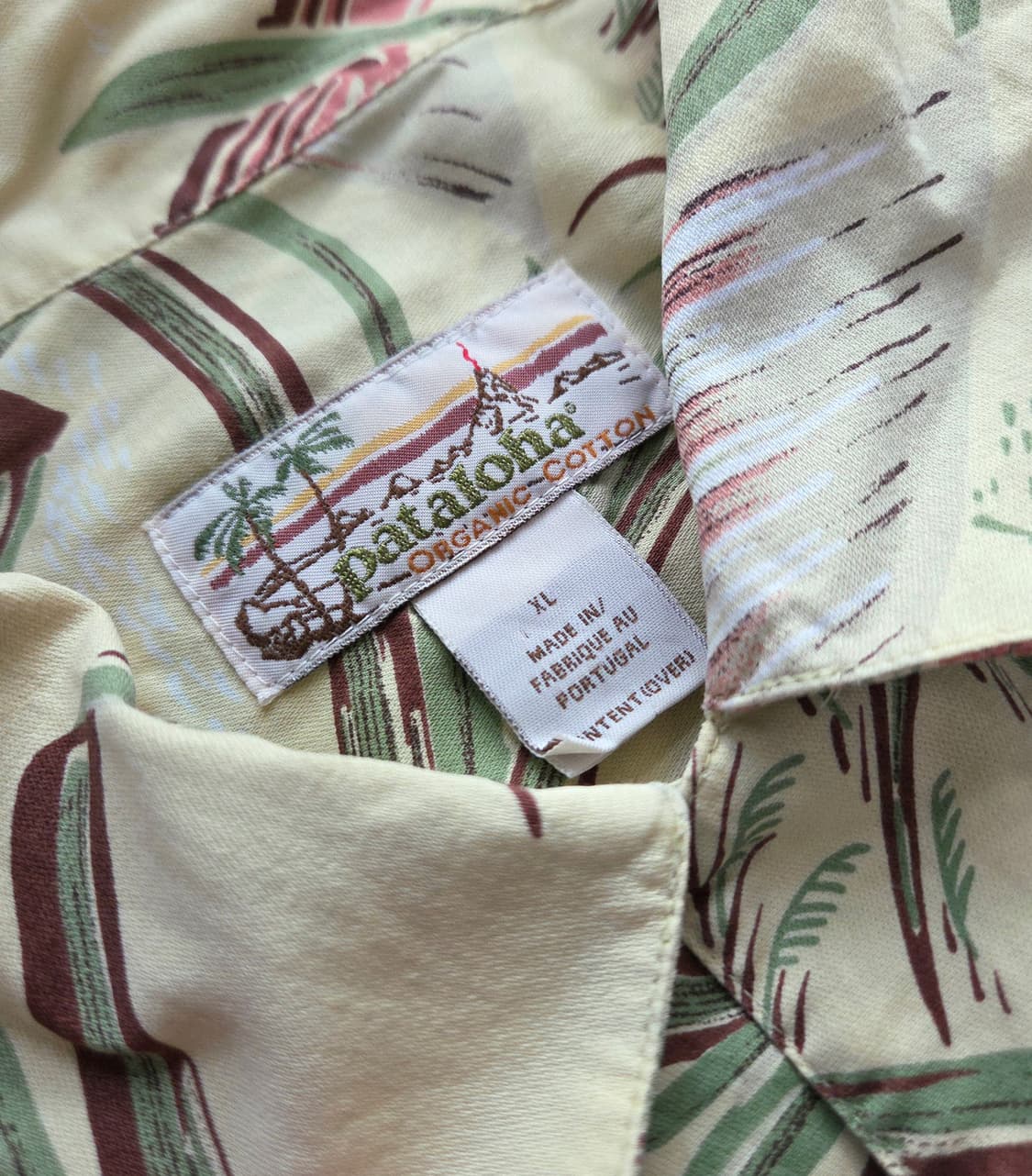 (XL)파타고니아 야자수 패턴 하와이안 셔츠 파타로하 하프 반팔 알로하 상품이미지4