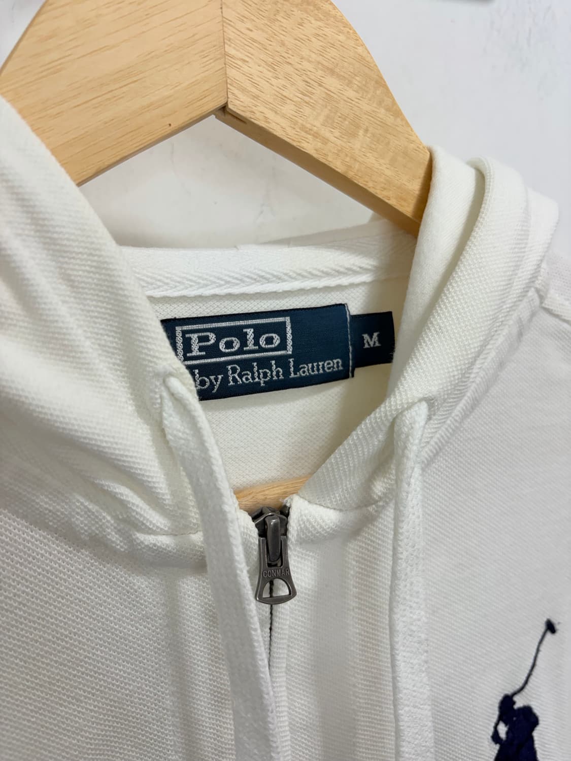 폴로 빅포니 화이트 흰색 후드집업 상품이미지8