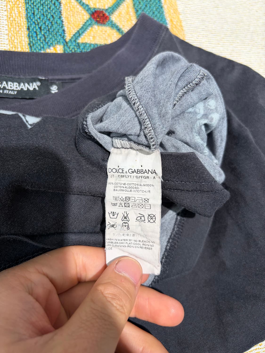 Dolce & Gabbana 크라운 S 그래픽 반팔 티셔츠 상품이미지8