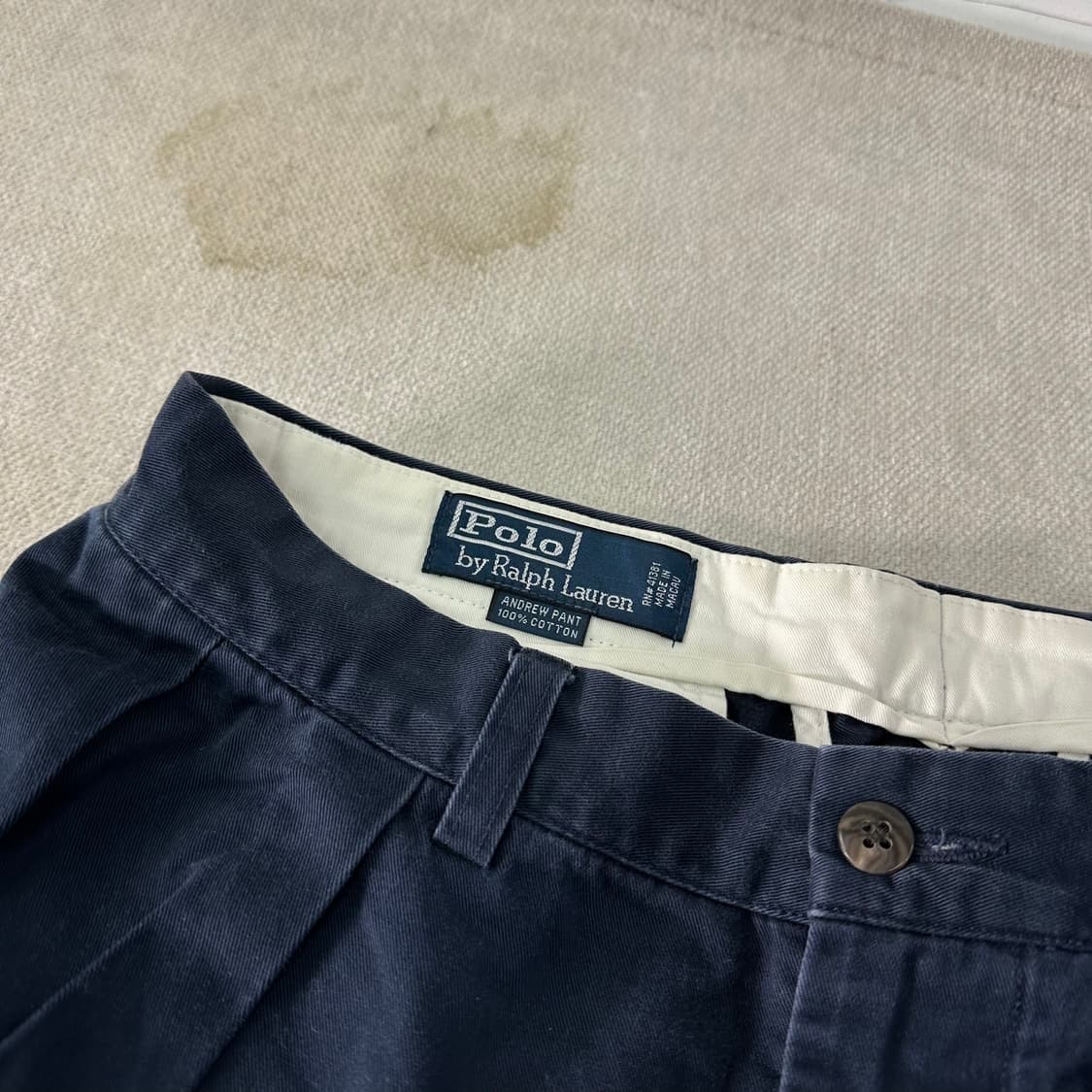 30 폴로랄프로렌 네이비 코튼 치노 팬츠 상품이미지2