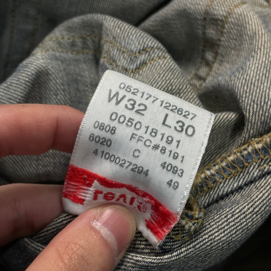 32 리바이스 501 청바지 상품이미지3