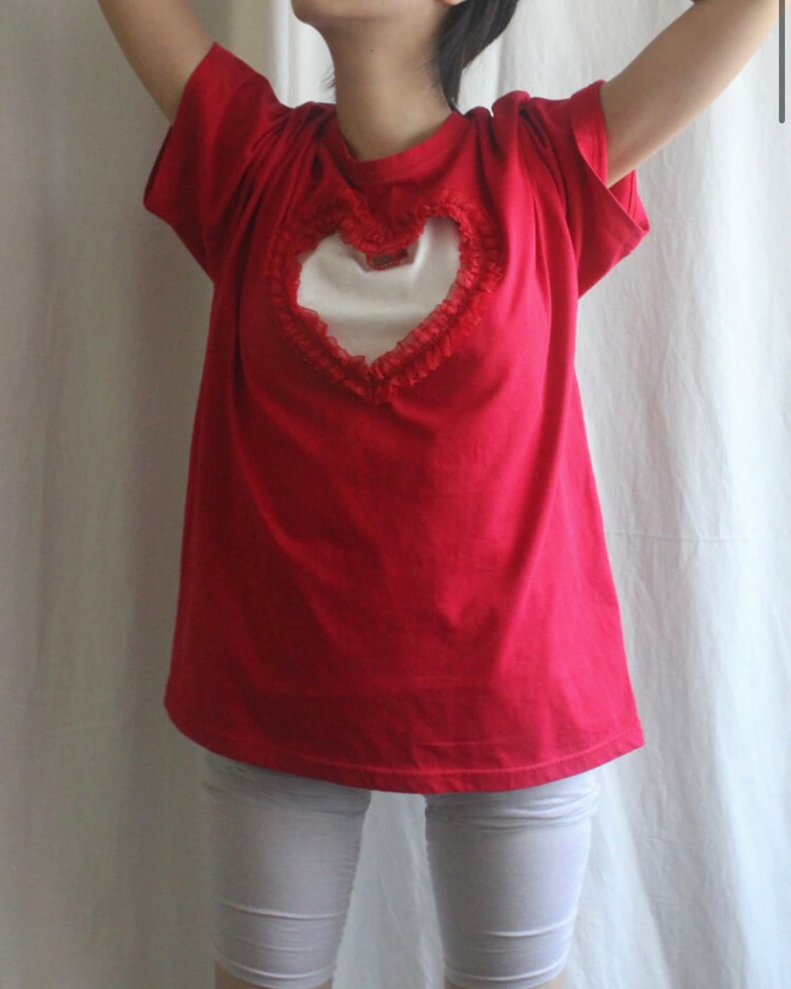 Dongeun lace heart T 동은 레이스 하트티 상품이미지3