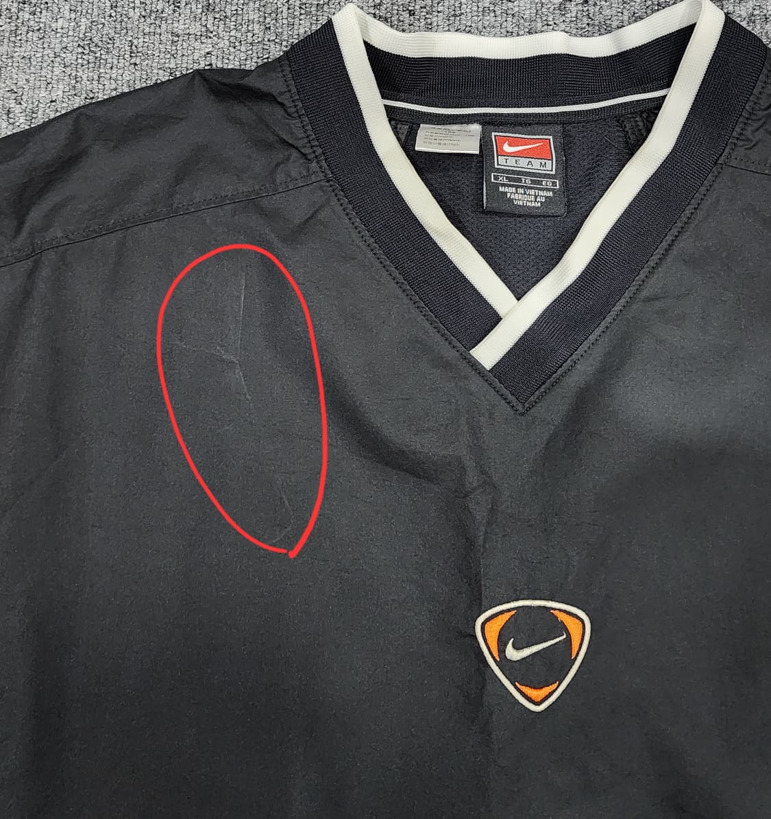 나이키 빈티지 V넥 풀오버 웜업 XL 상품이미지5