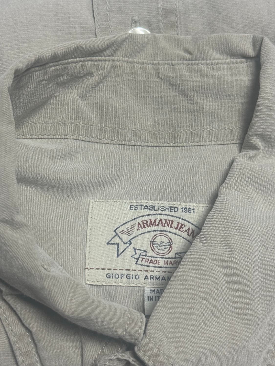 Armani jeans 90s heavy washed shirts 상품이미지7