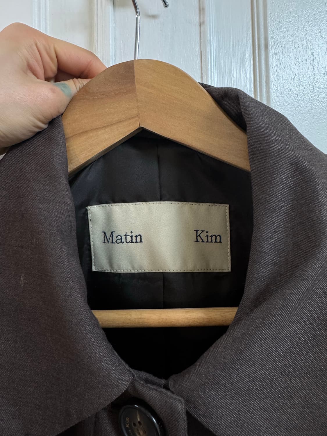 마뗑킴 Matin Kim 브라운 롱 트렌치 코트 상품이미지5