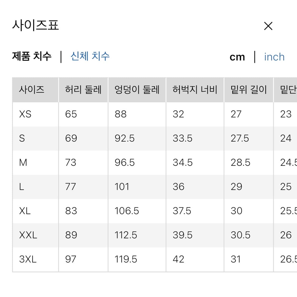 !미착용! 유니클로 저지배럴레그팬츠 네이비 상품이미지2