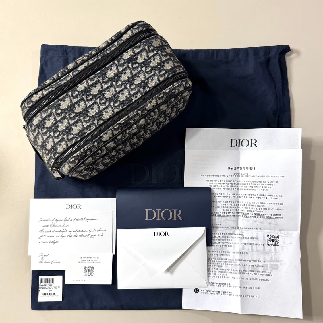 [정품/당일출고]디올 오블리크 토일레트리 클러치 상품이미지1