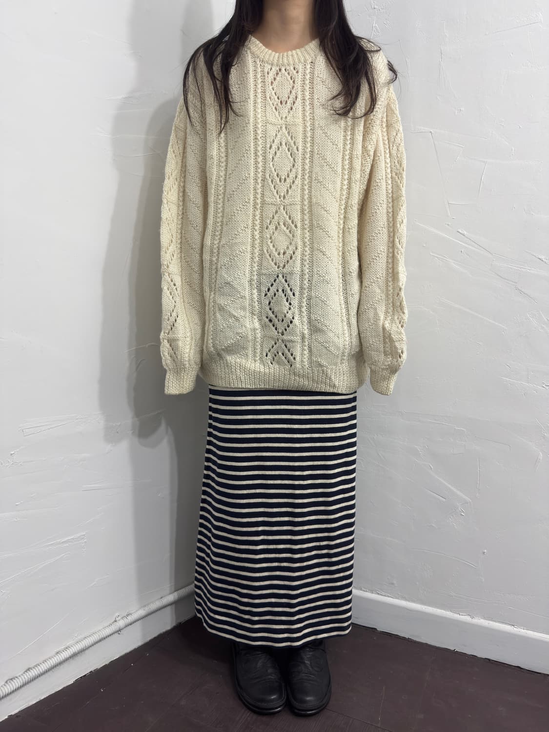 coen stripe long skirt 상품이미지2