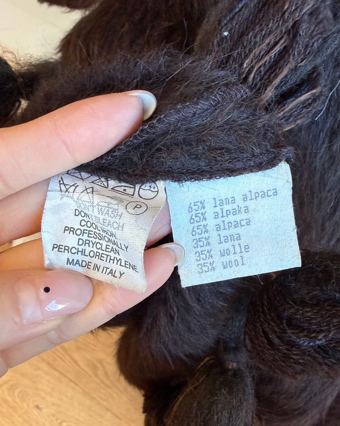 펜디 브라운 알파카울 롱 코트  상품이미지10