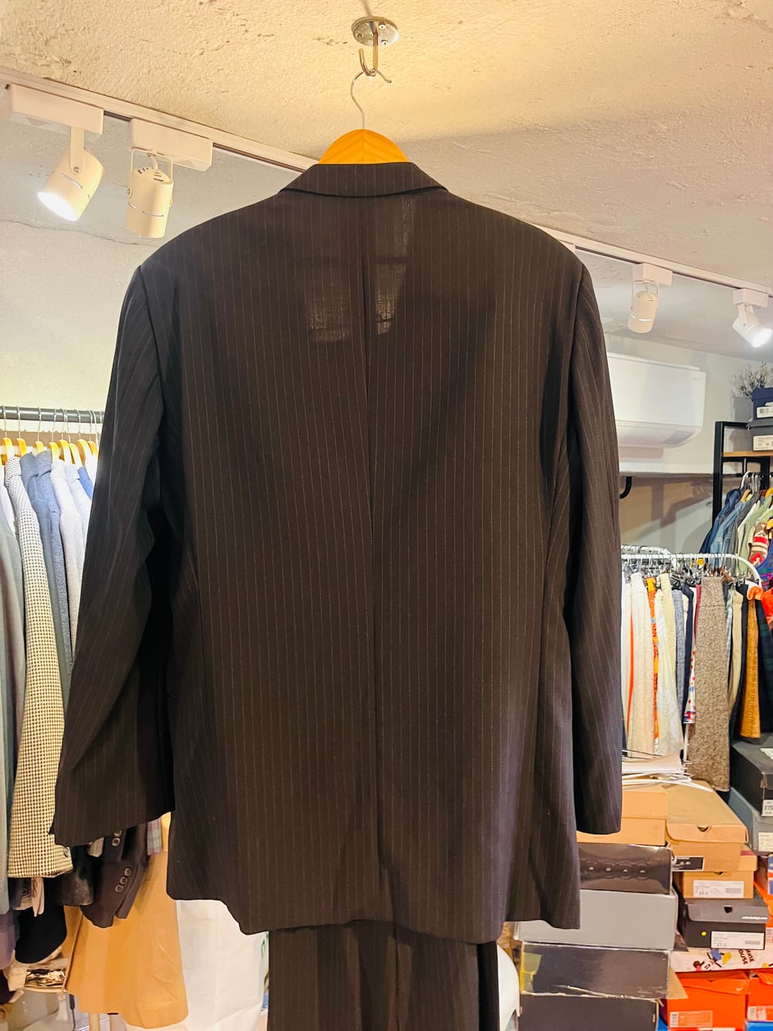 아르마니 콜레지오니 핀스트라이프 더블 수트 (이탈리아제, 52) 상품이미지2