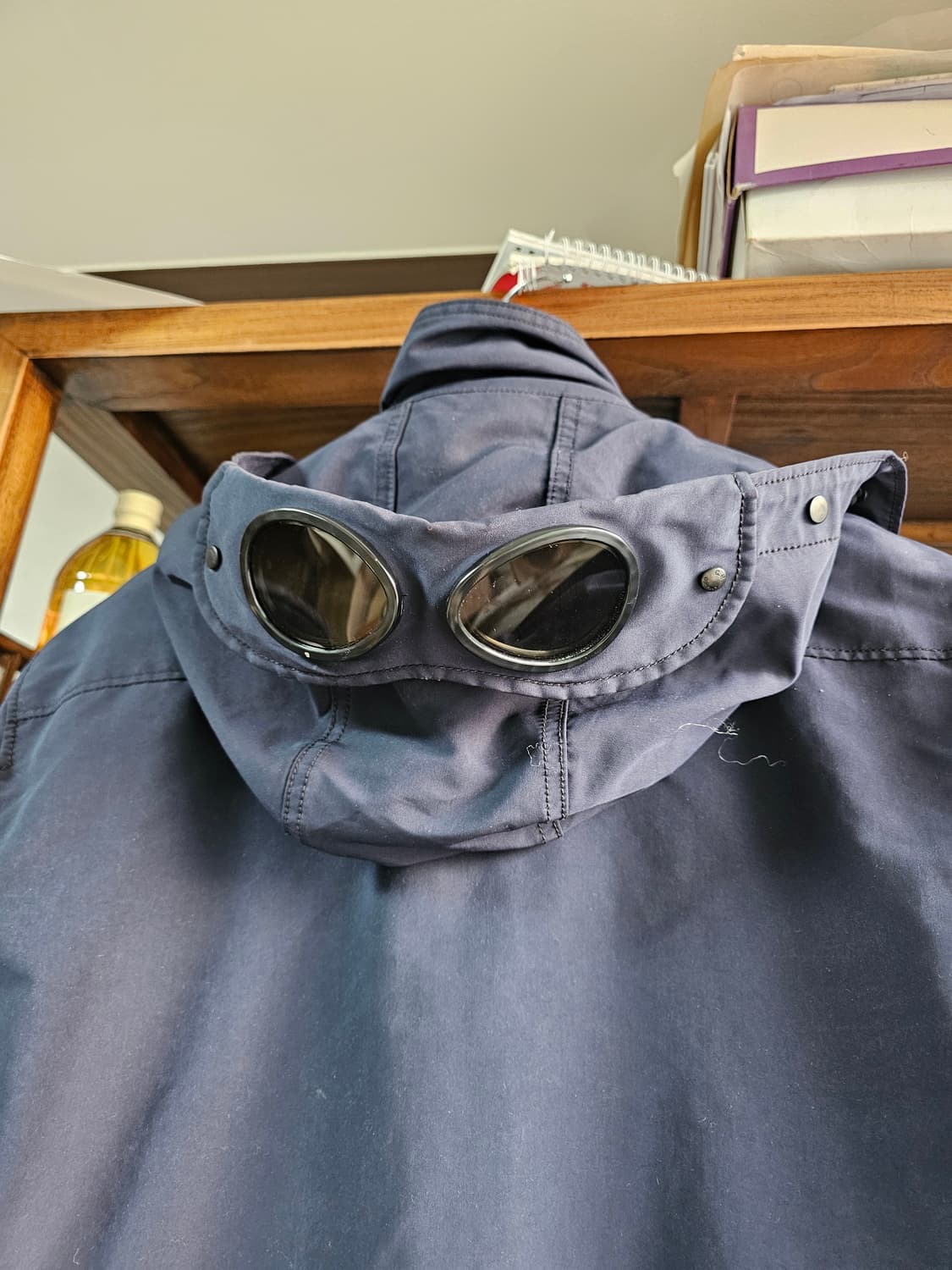 진한 네이비 cp컴퍼니 씨피 아웃포켓 야상형 나일론 자켓 105 사이즈 상품이미지3