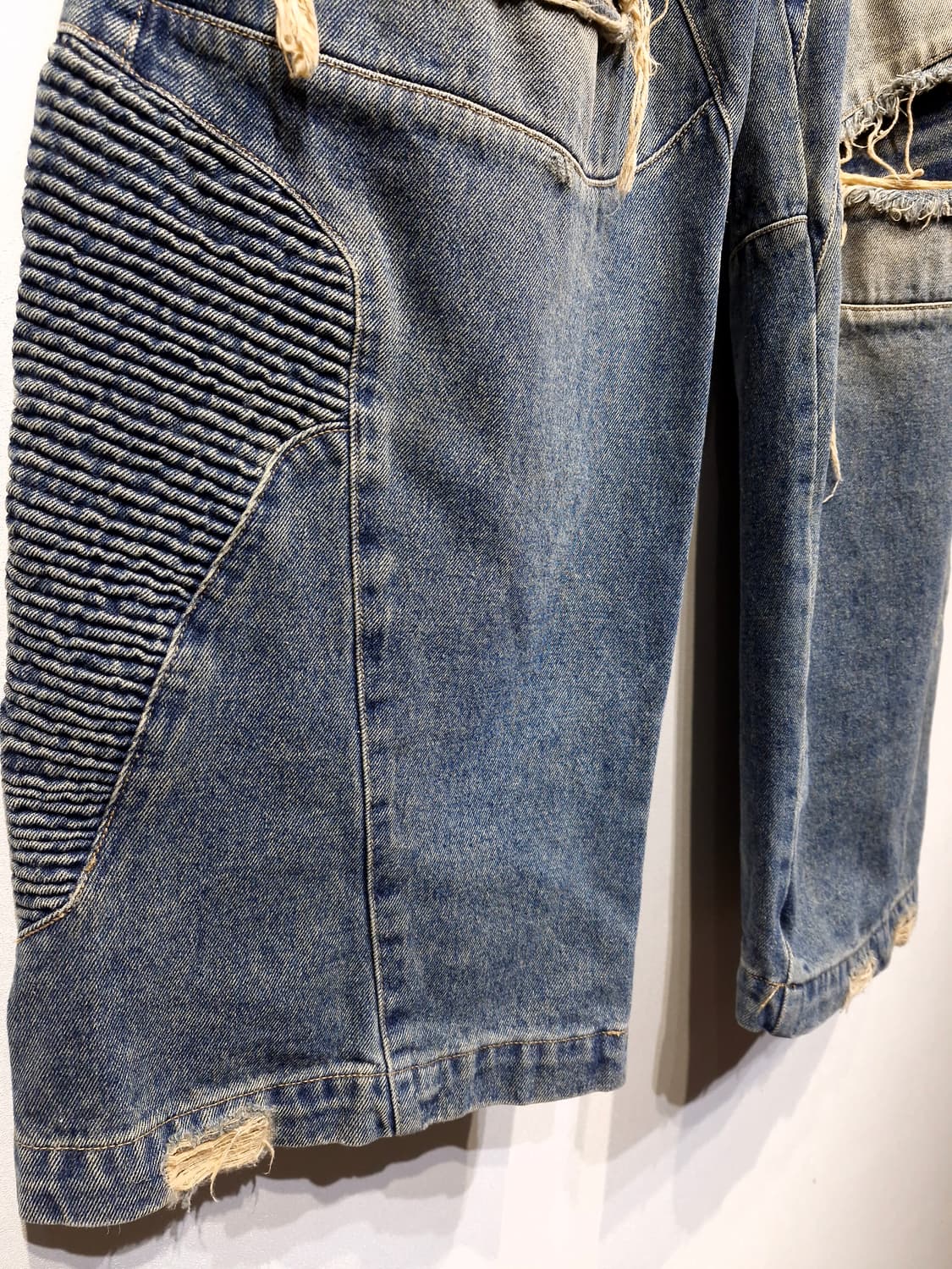 블라인드노플랜 23S/S 디스트레스드 데미지 데님팬츠(S) 상품이미지7