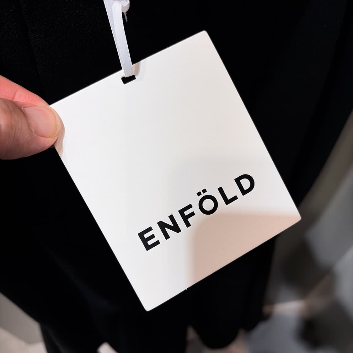 (정품/새상품) ENFOLD 엔폴드 여성 블랙 PEPLUM 스커트 상품이미지6
