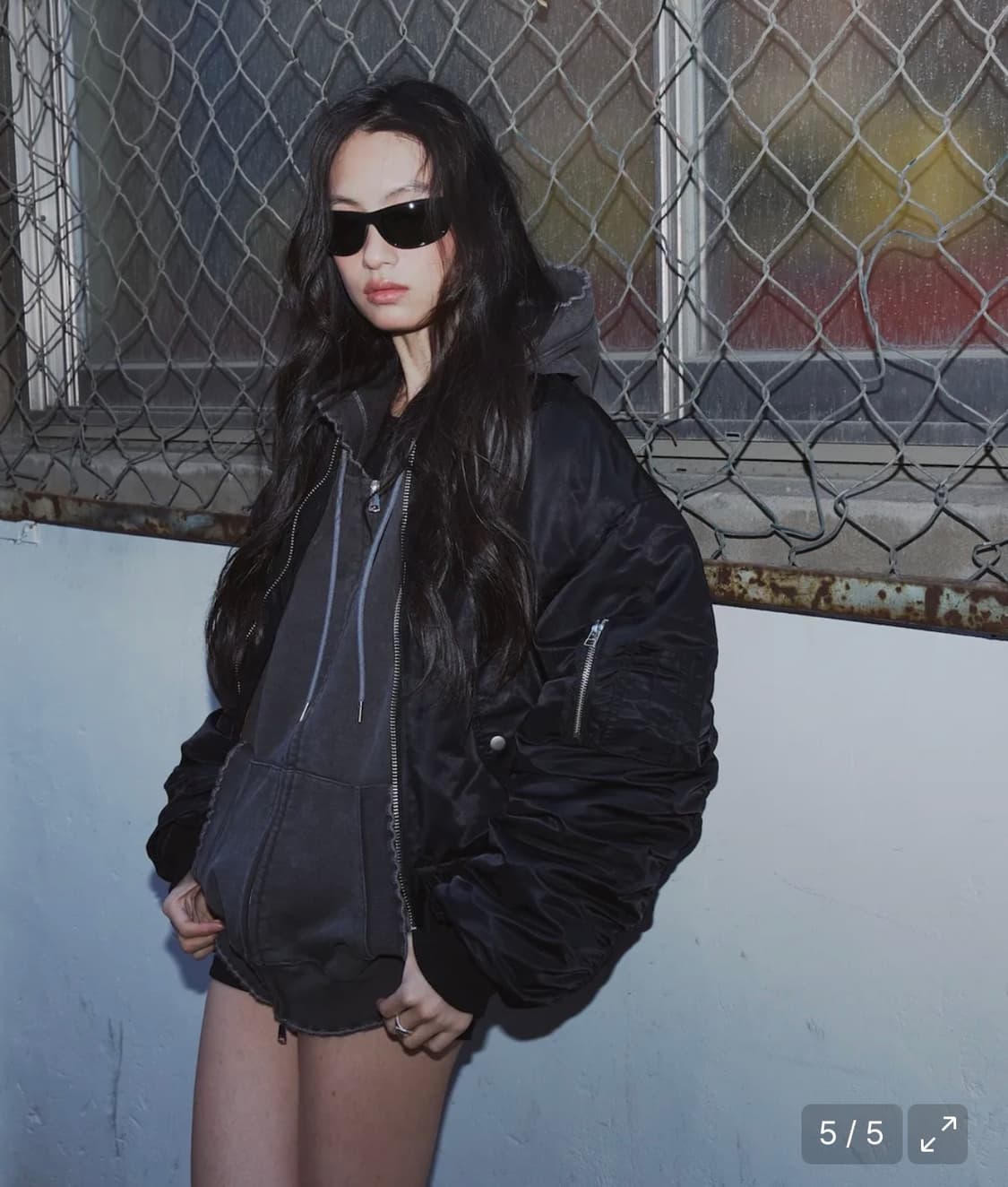 콜아웃뉴이어 Ma-1 마원 블랙 상품이미지2