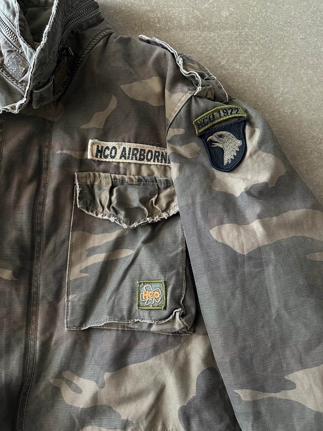 00s 홀리스터 HCO AIRBORNE 커스텀 카모 필드자켓 상품이미지5