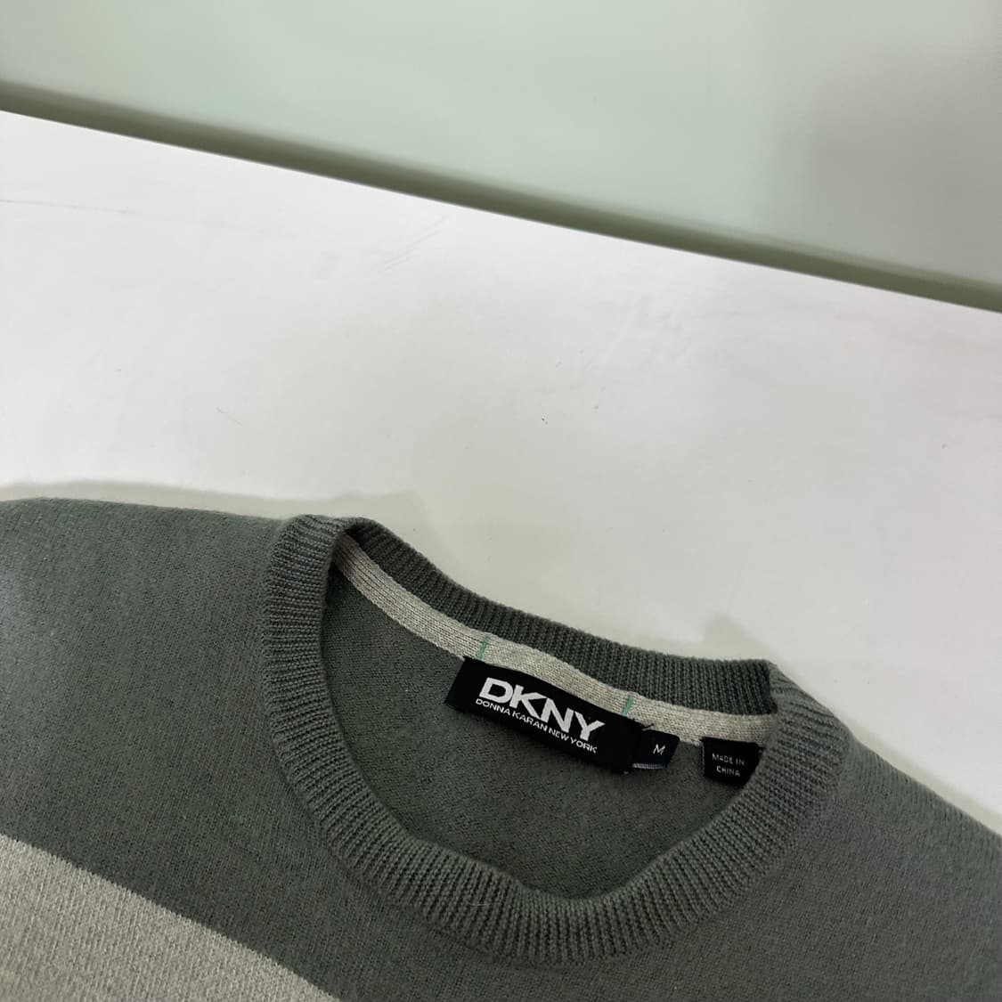 우먼M DKNY 단가라 메리노울 라운드니트 상품이미지4