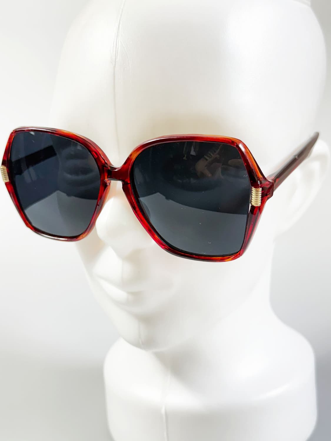 90s 토터스쉘 오버사이즈 스퀘어 프레임 빈티지 선글라스 상품이미지8