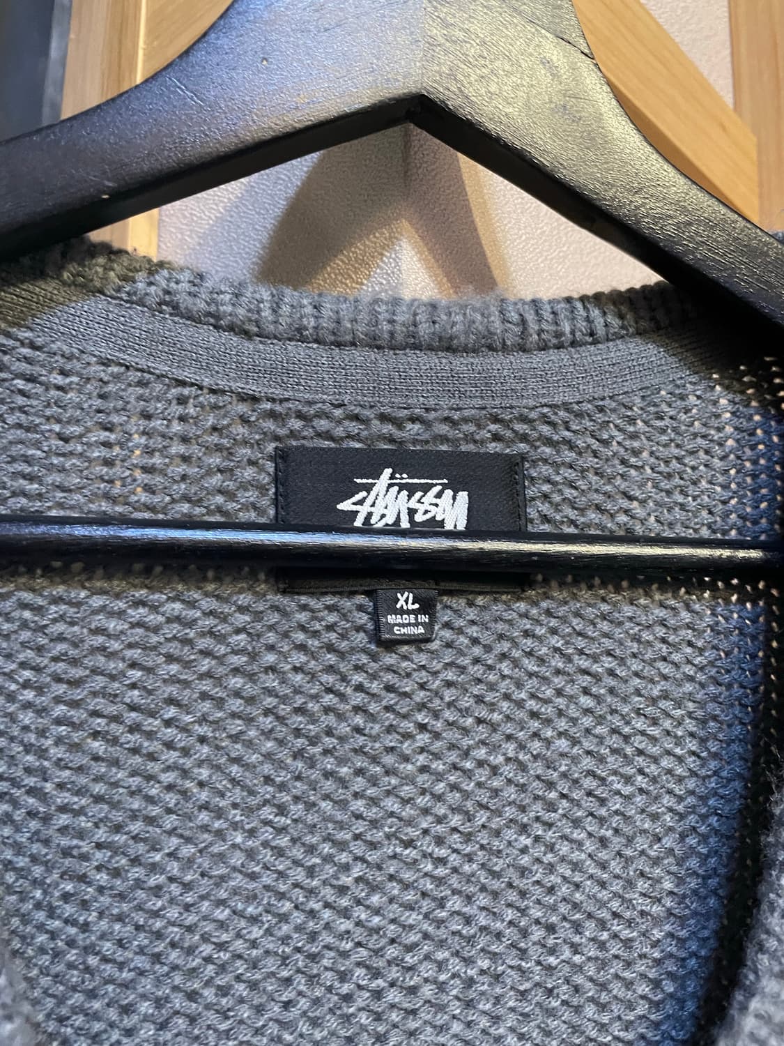 스투시 브러쉬드 가디건 차콜 XL 상품이미지4