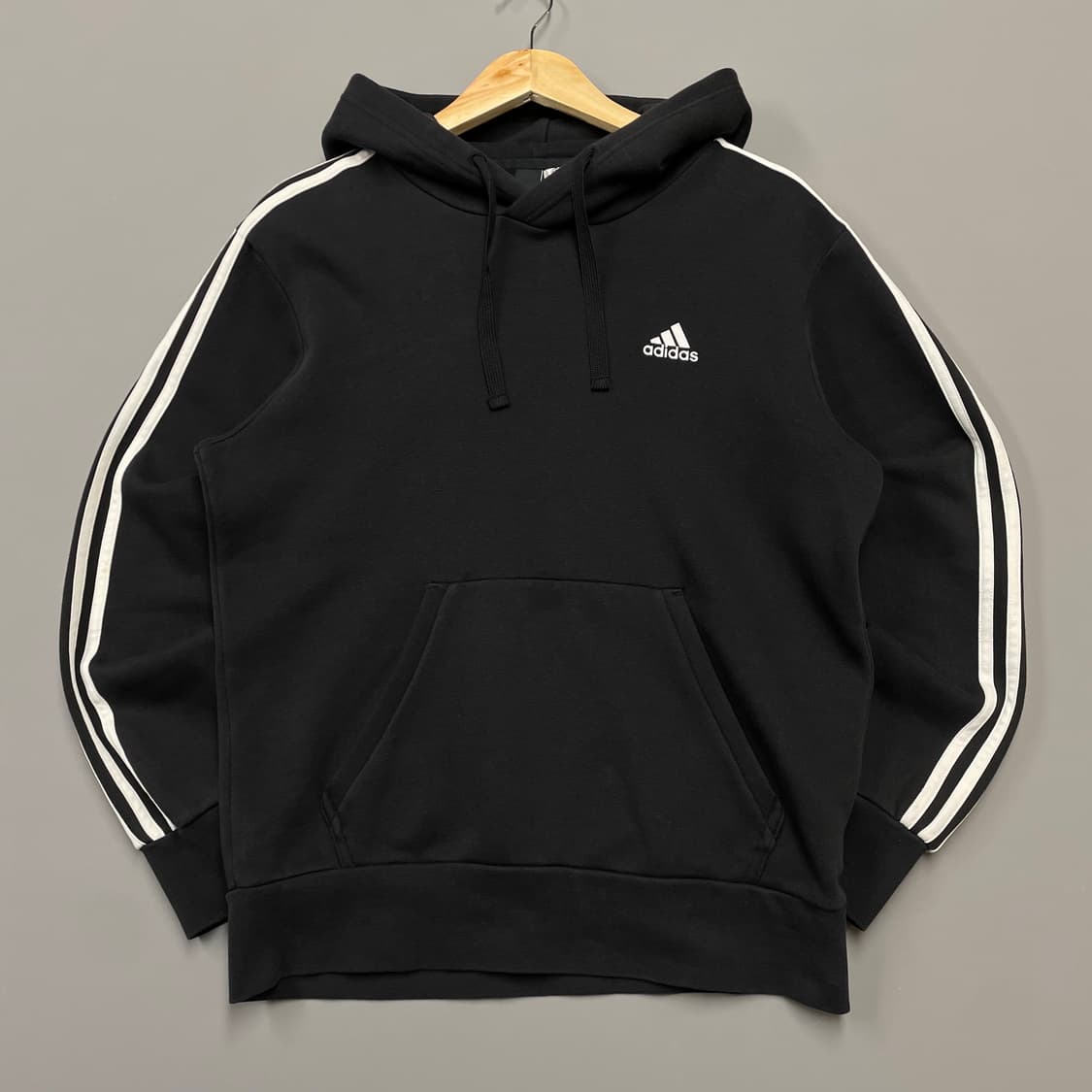 아디다스 삼선 후드티 블랙 L [060304] 상품이미지2