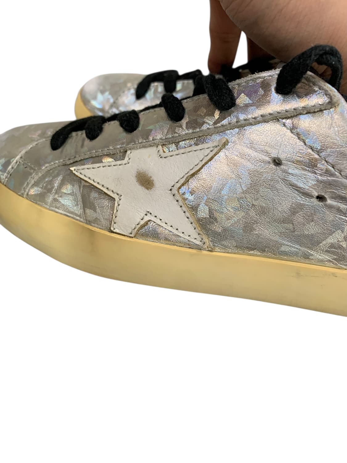 골든구스 슈퍼스타 글리터 스니커즈 실버 36(230) (Gr-3157) 상품이미지9
