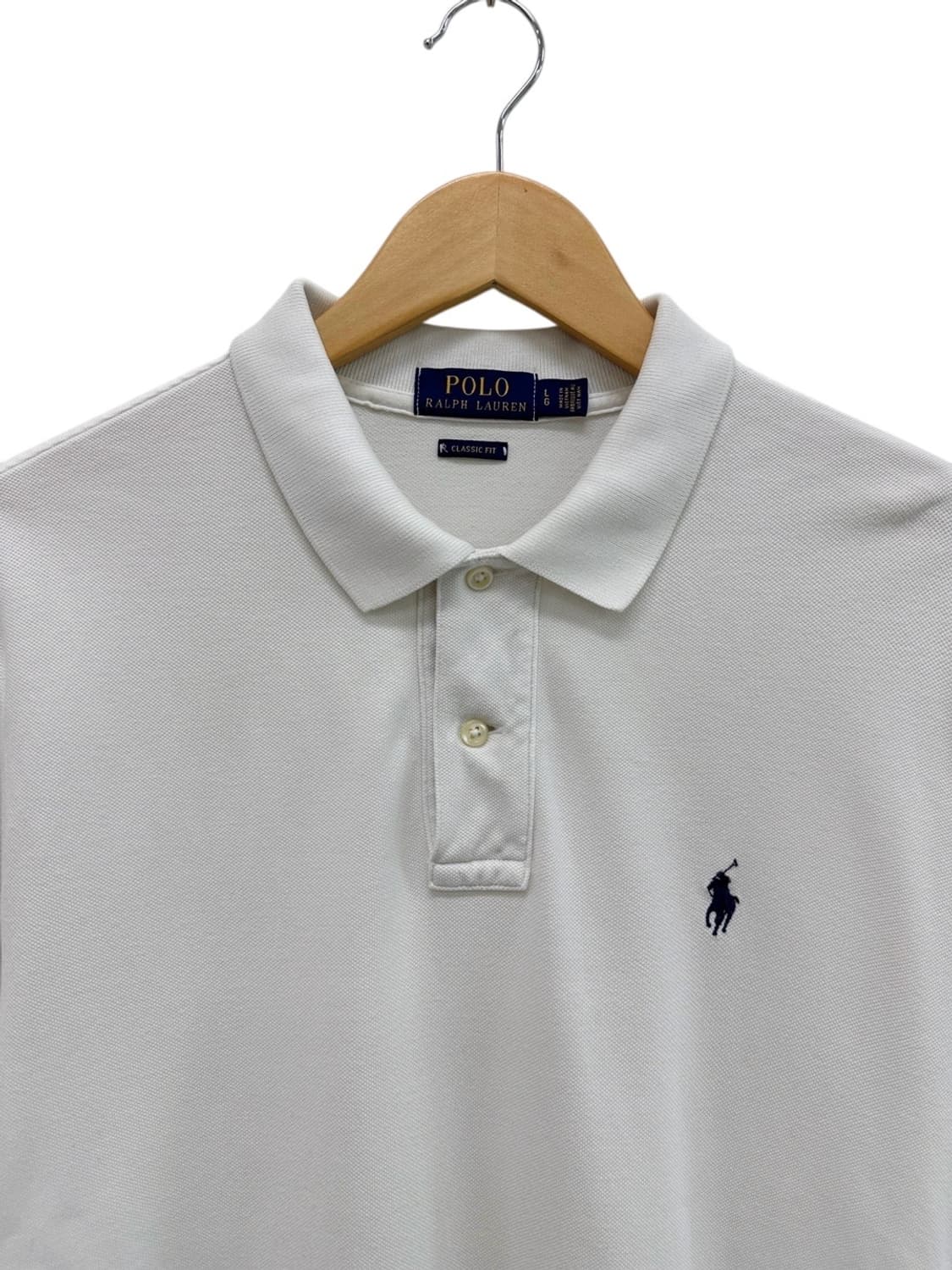 폴로 반팔 카라티 화이트 (L~XL)  상품이미지2
