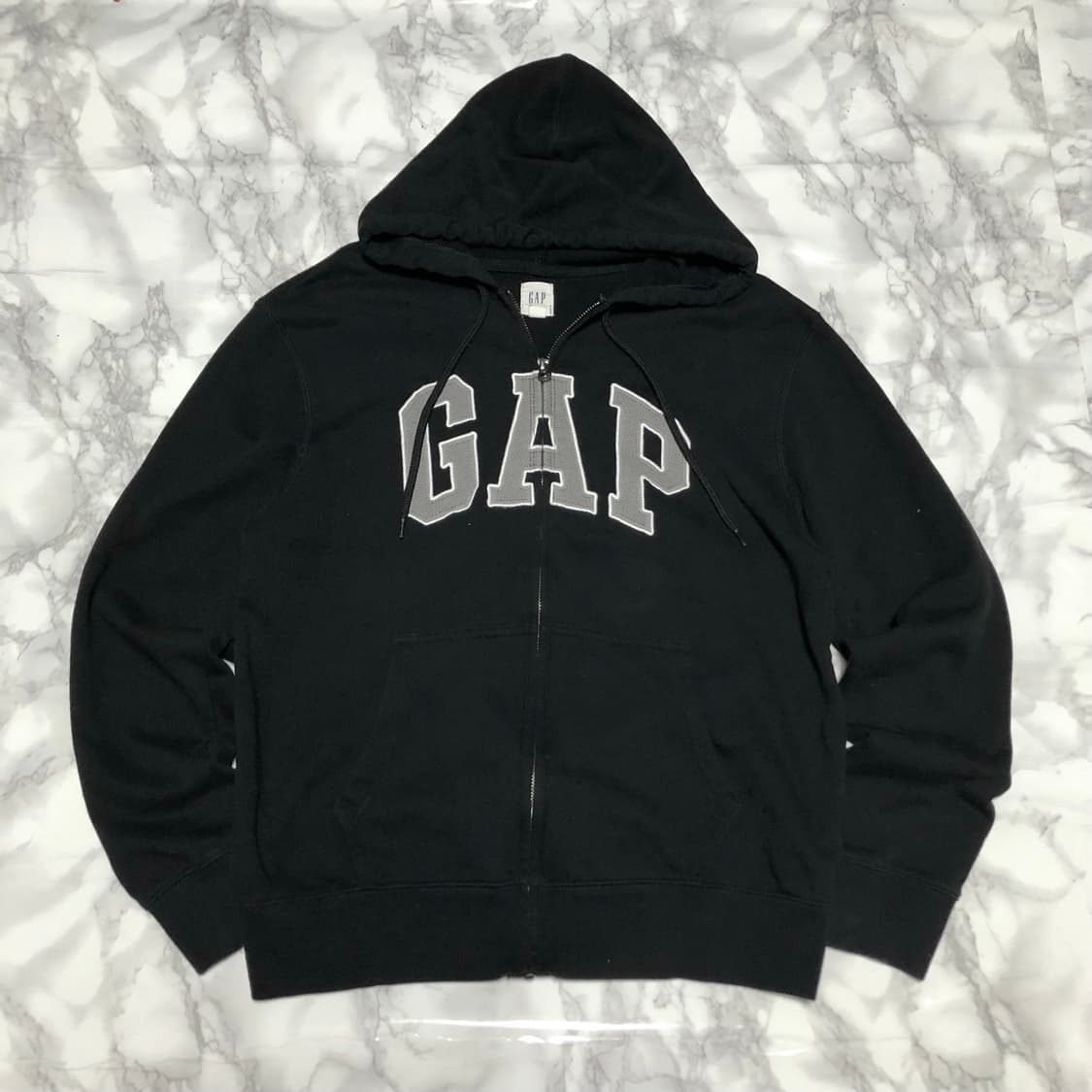 갭 후드집업 자켓 블랙 깔끔 상품이미지2