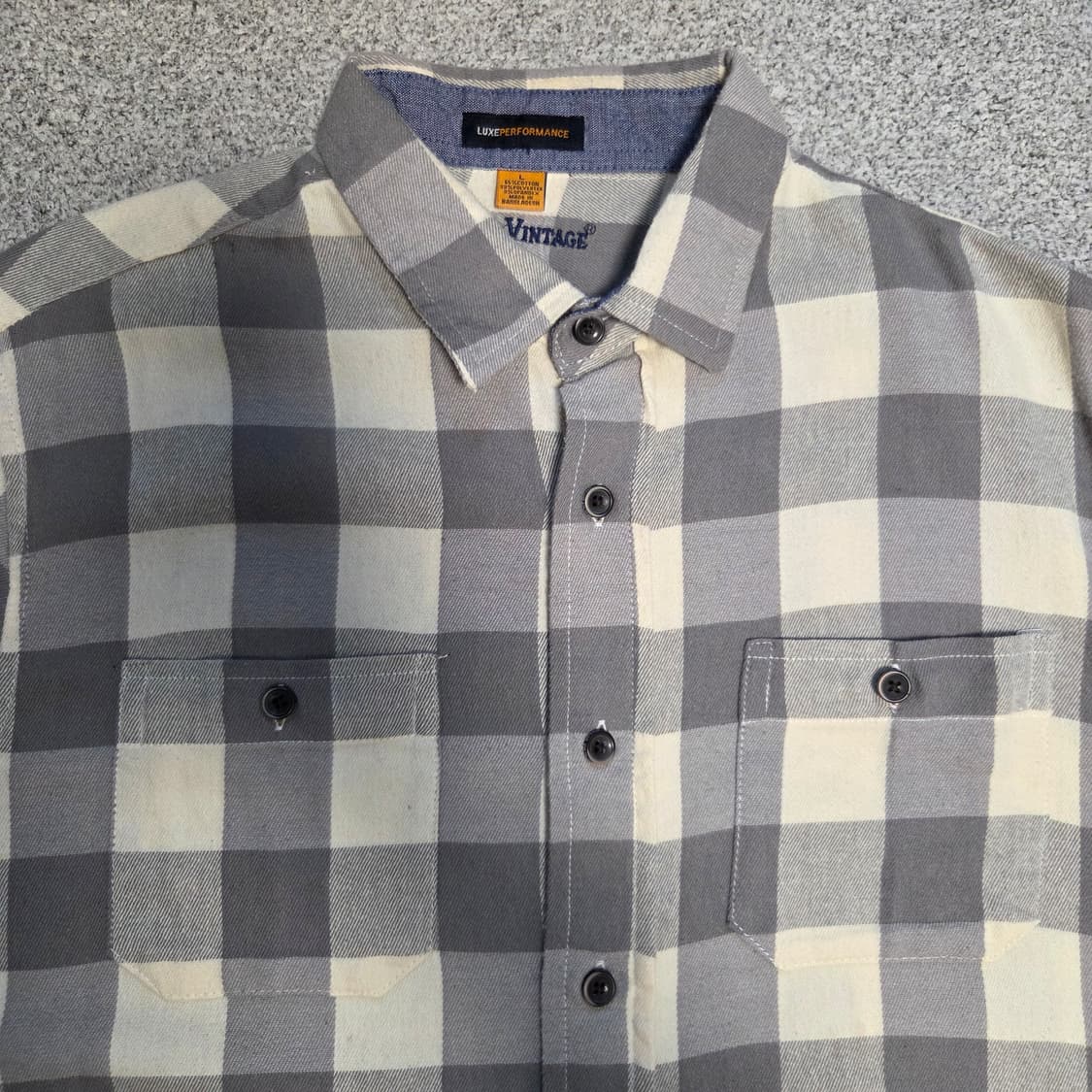 Tailor Vintage 플란넬 체크셔츠 XL(105) 상품이미지2