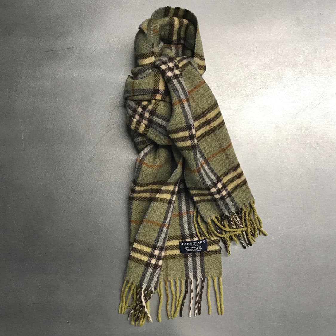 버버리 정품 램스울 머플러 그린 상품이미지1