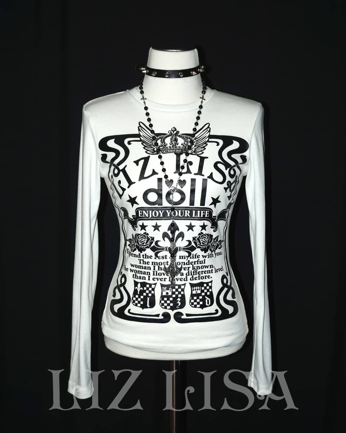 (lizlisa) y2k punk graphic t  상품이미지1