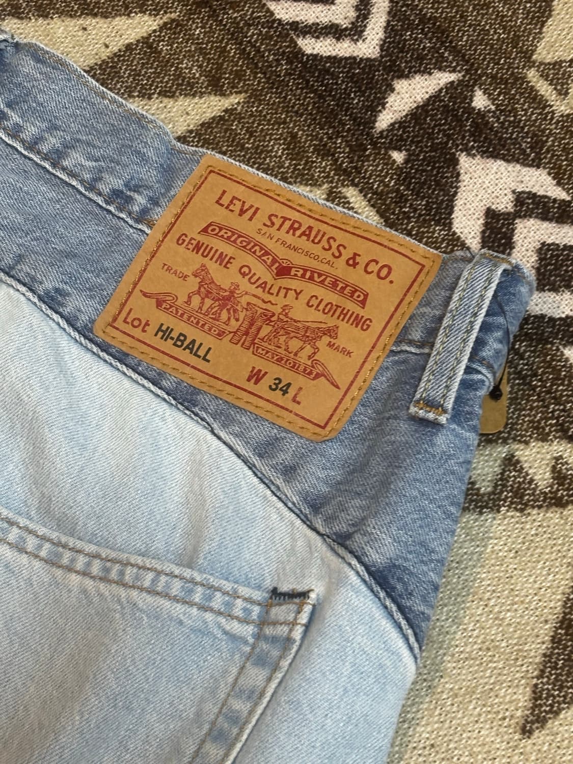 리바이스 하이볼 프리미엄 데님 팬츠 상품이미지5