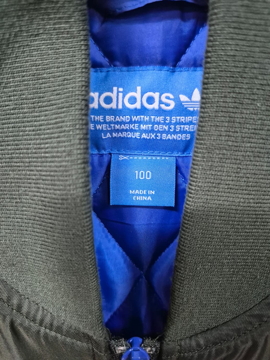 아디다스 오리지널스 봄버 자켓 카키색 남성100 상품이미지3