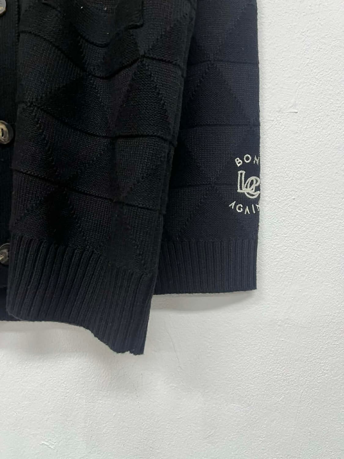 럭키슈에뜨 21년 신형 러플 카라 울 니트 가디건 상품이미지7