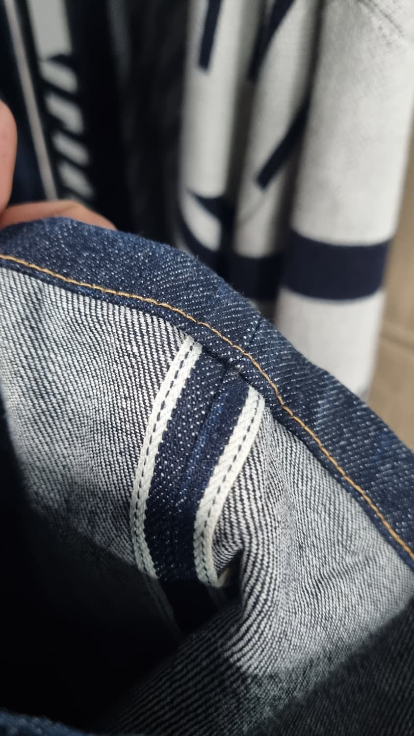 타미 콘밀데님 셀비지 슬림스트레이트 청바지 33~34size 컨디션9 상품이미지2